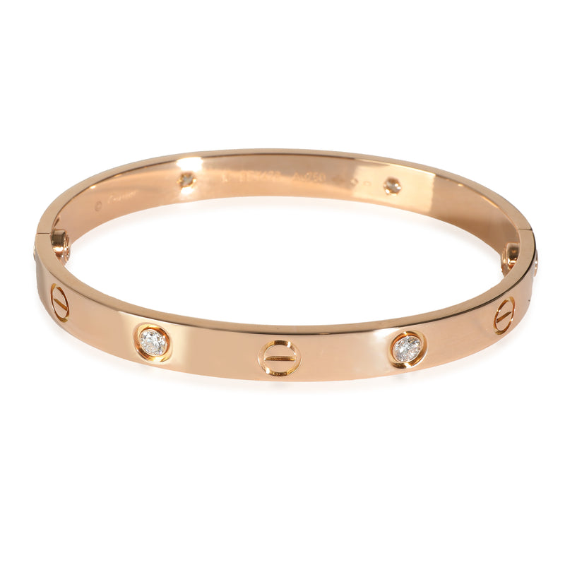 Love Bracelet in 18K Rose Gold 0.42 CTW