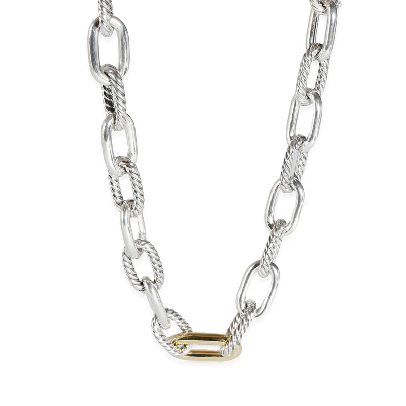 Madison Necklace in  1/4 750 Yellow Gold/Sterling Silver