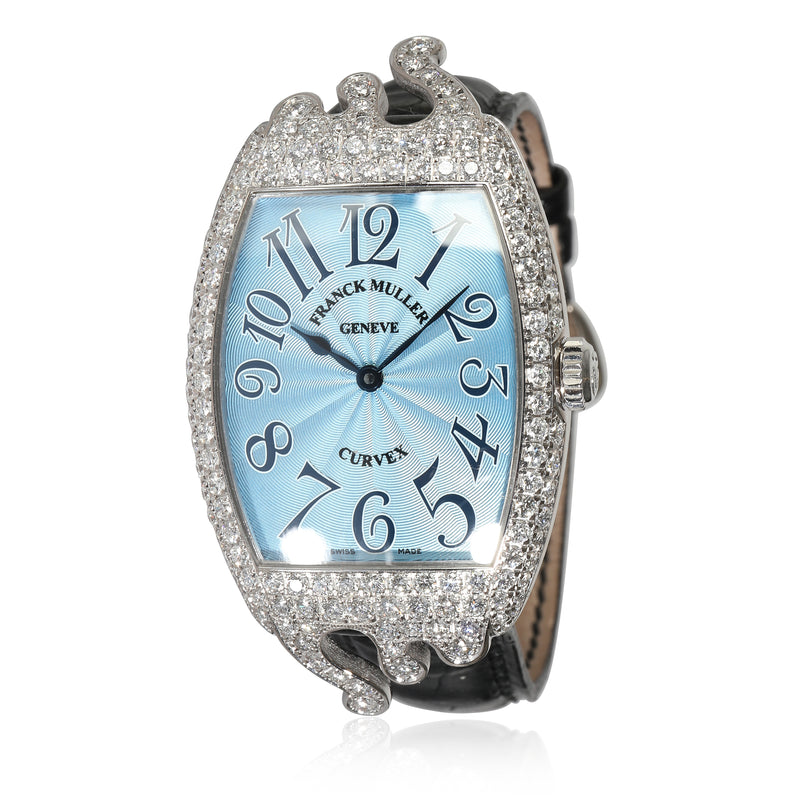 Cintree Curvex 7502 QZ HJ POP Unisex Watch in 18kt White Gold