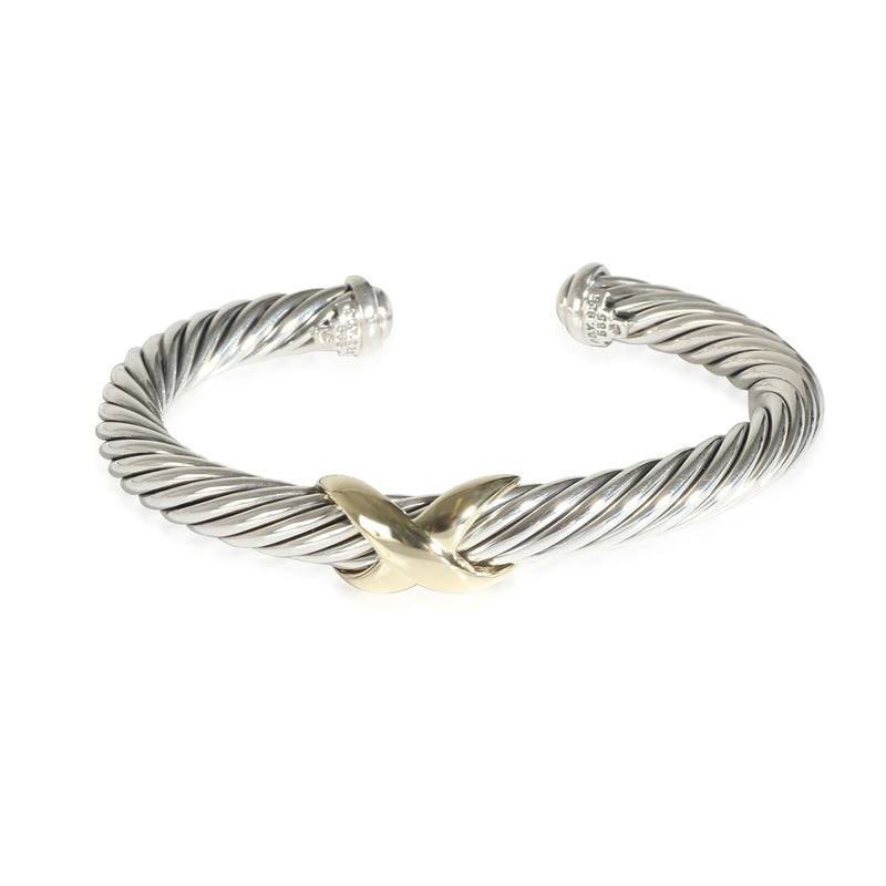 David Yurman Cable Classic Bangle in 14K Yellow Gold/Sterling Silver