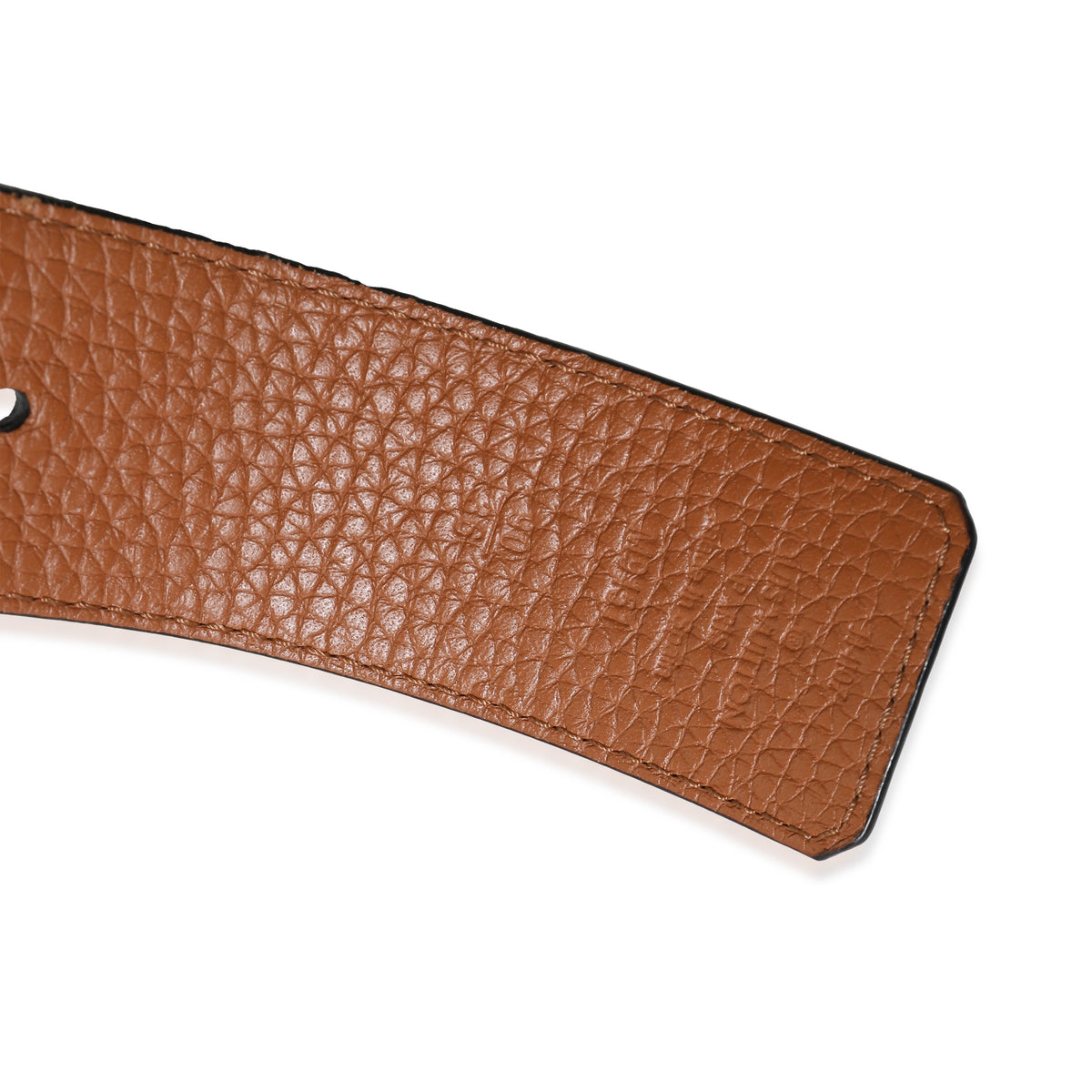 Louis Vuitton Black Tan Leather Reversible LV Initiales 40MM Belt 90/36