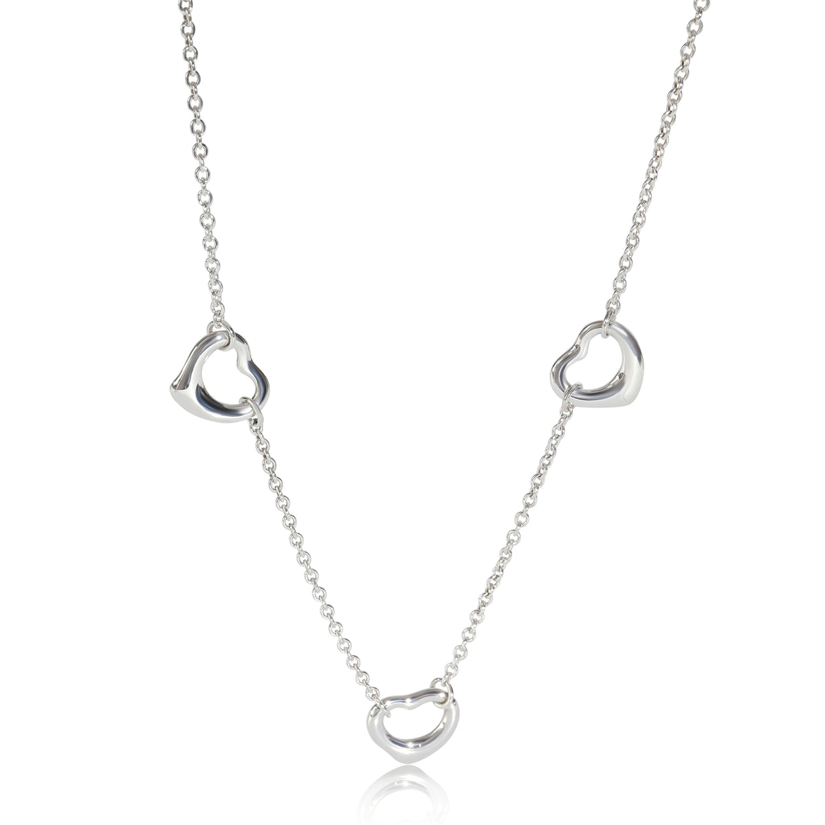 Sterling Silver Paloma Picasso Open Heart Station Necklace
