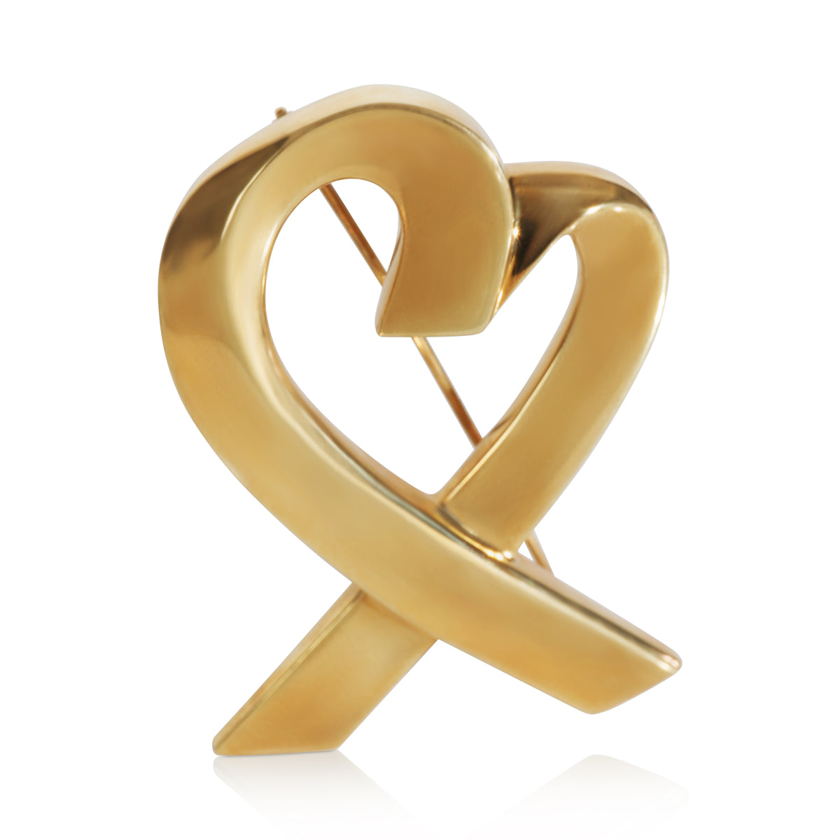 Yellow Gold Paloma Picasso Loving Heart Brooch