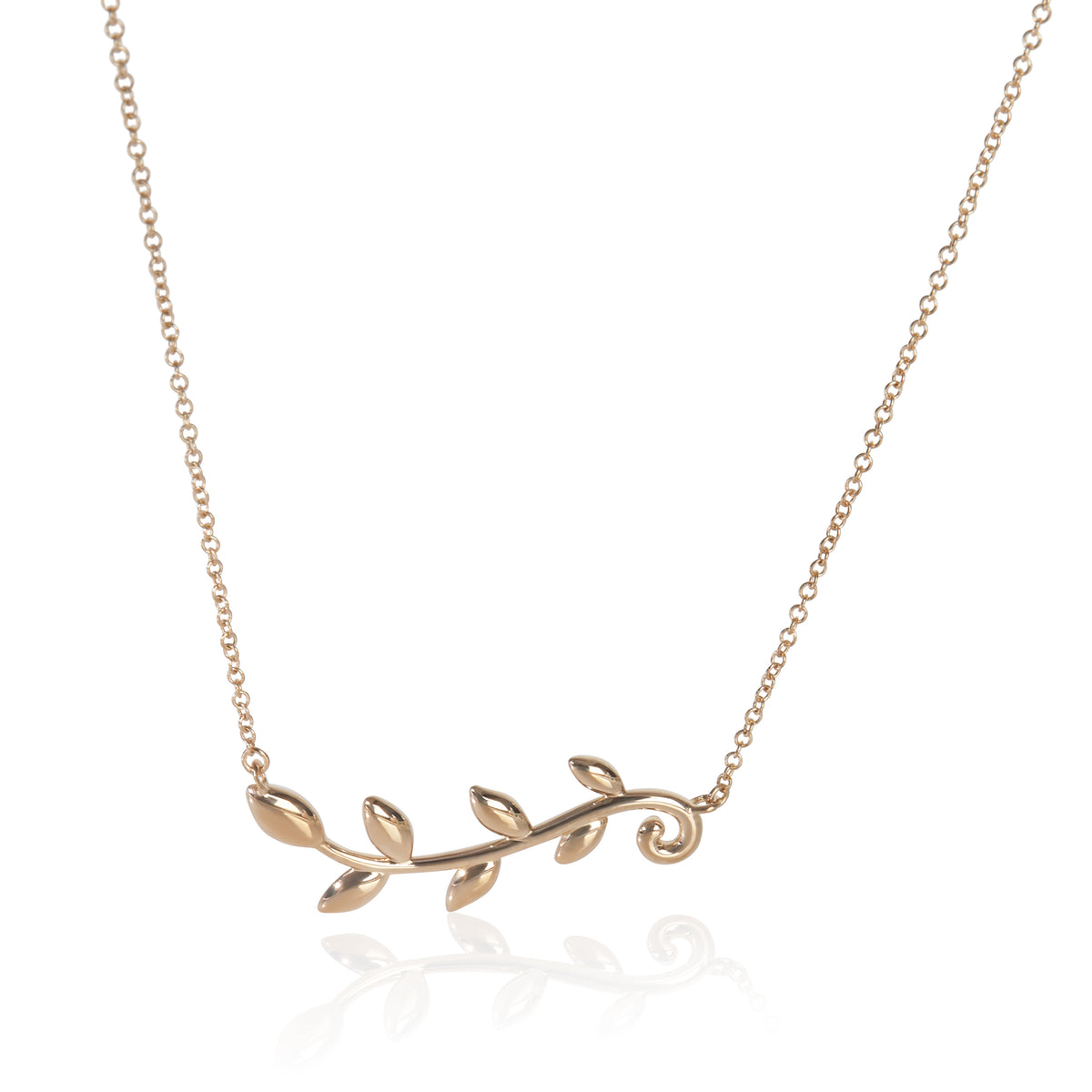 Rose Gold Paloma Picasso Olive Leaf Necklace
