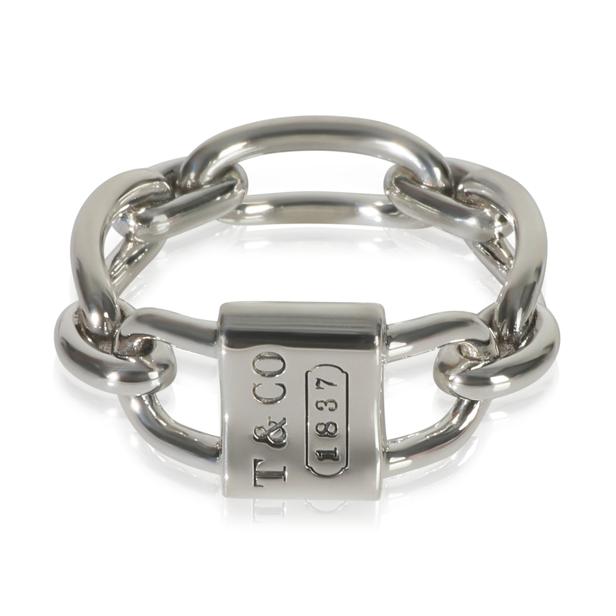 Sterling Silver 1837 Small Double Lock Ring