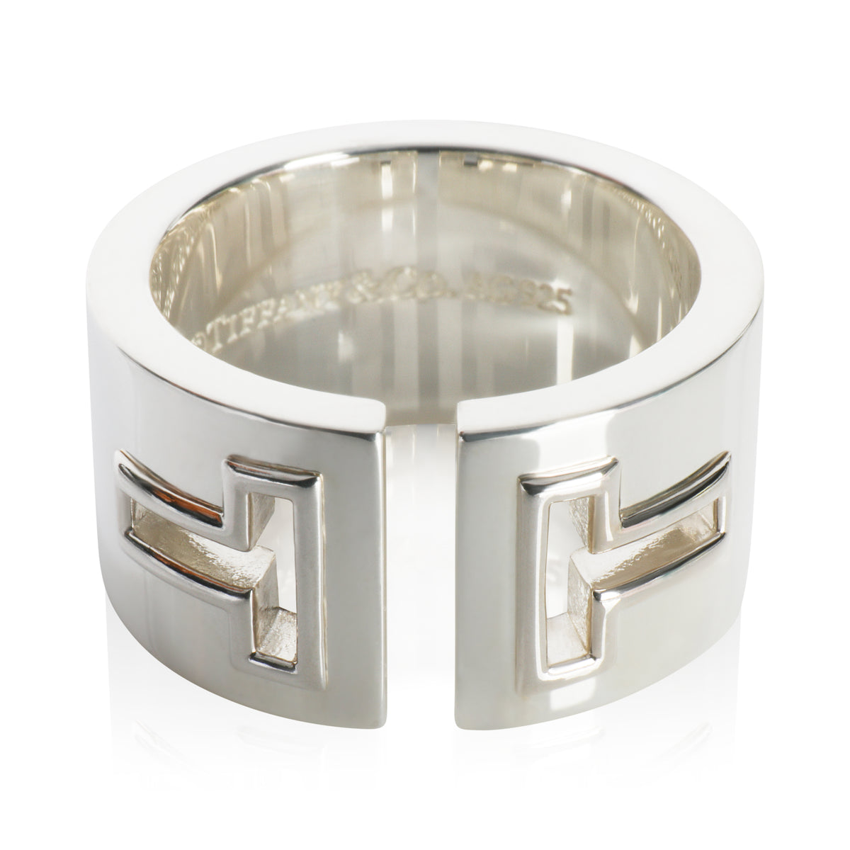 Sterling Silver T Cutout Ring