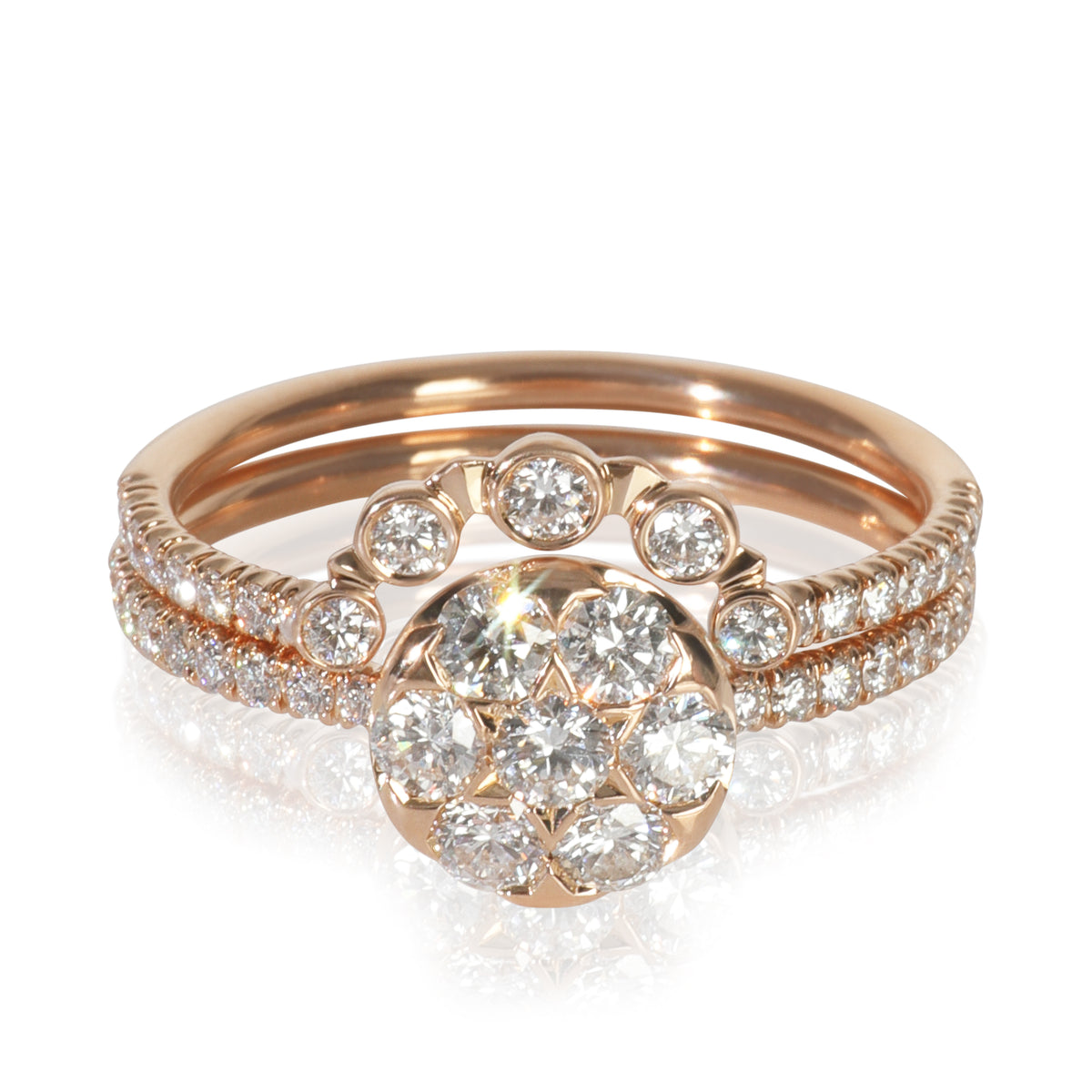 Rose Gold Diamond Etincelle Ring