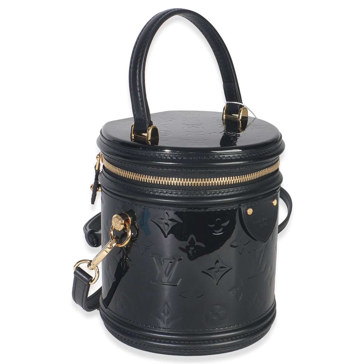 Louis Vuitton Black Monogram Vernis Cannes Handbag pv