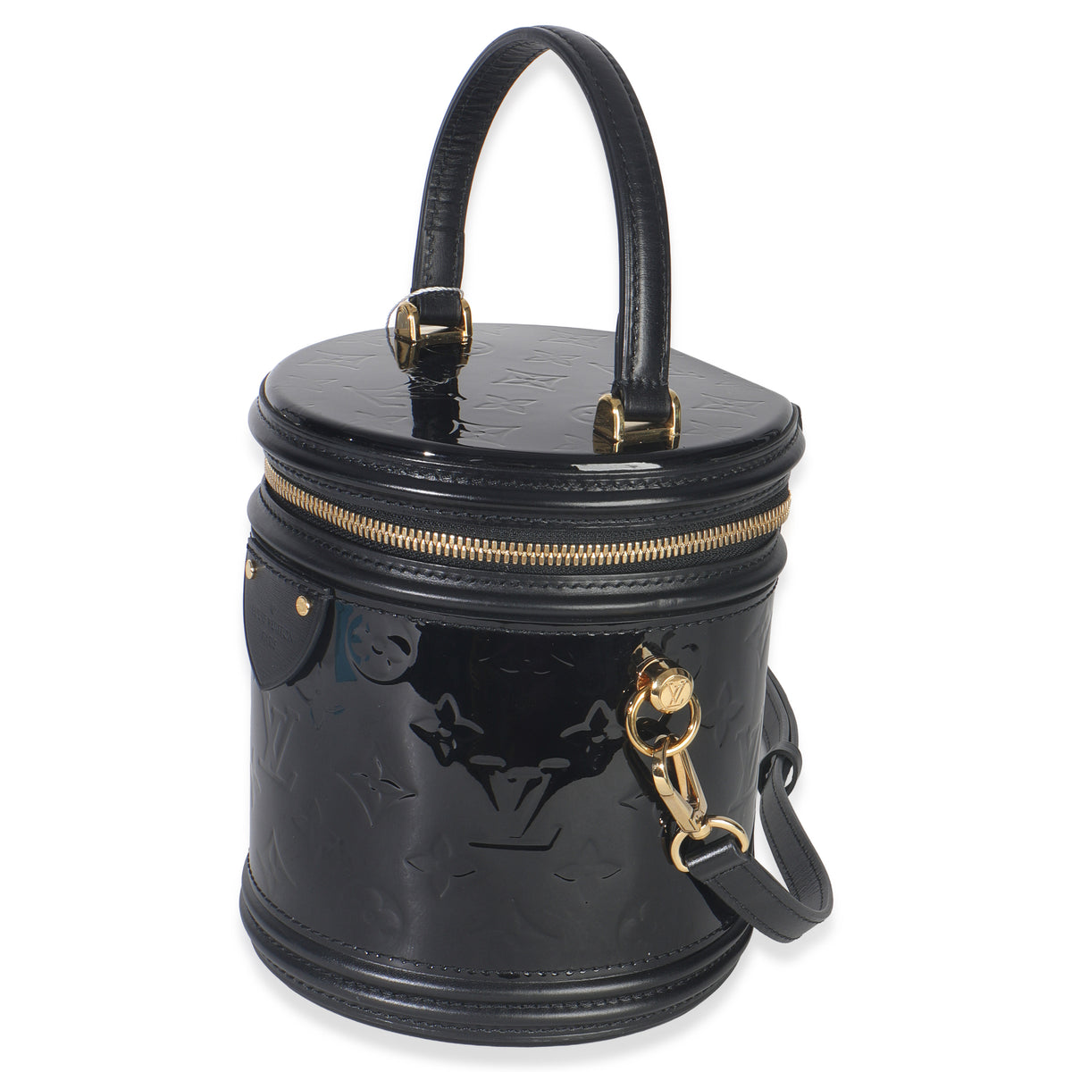 Louis Vuitton Black Monogram Vernis Cannes Handbag sv