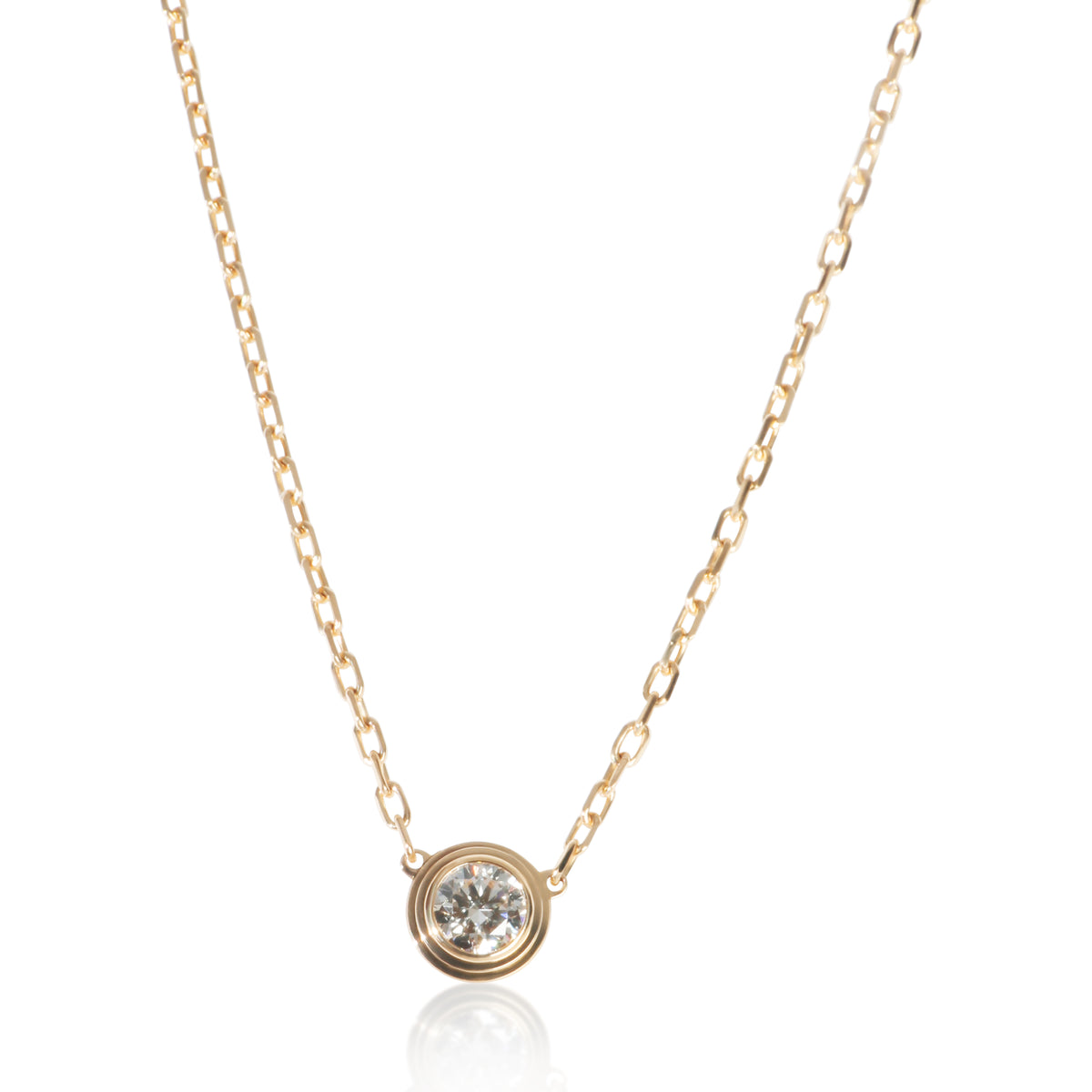 Yellow Gold Diamond Large Model Damour Necklace