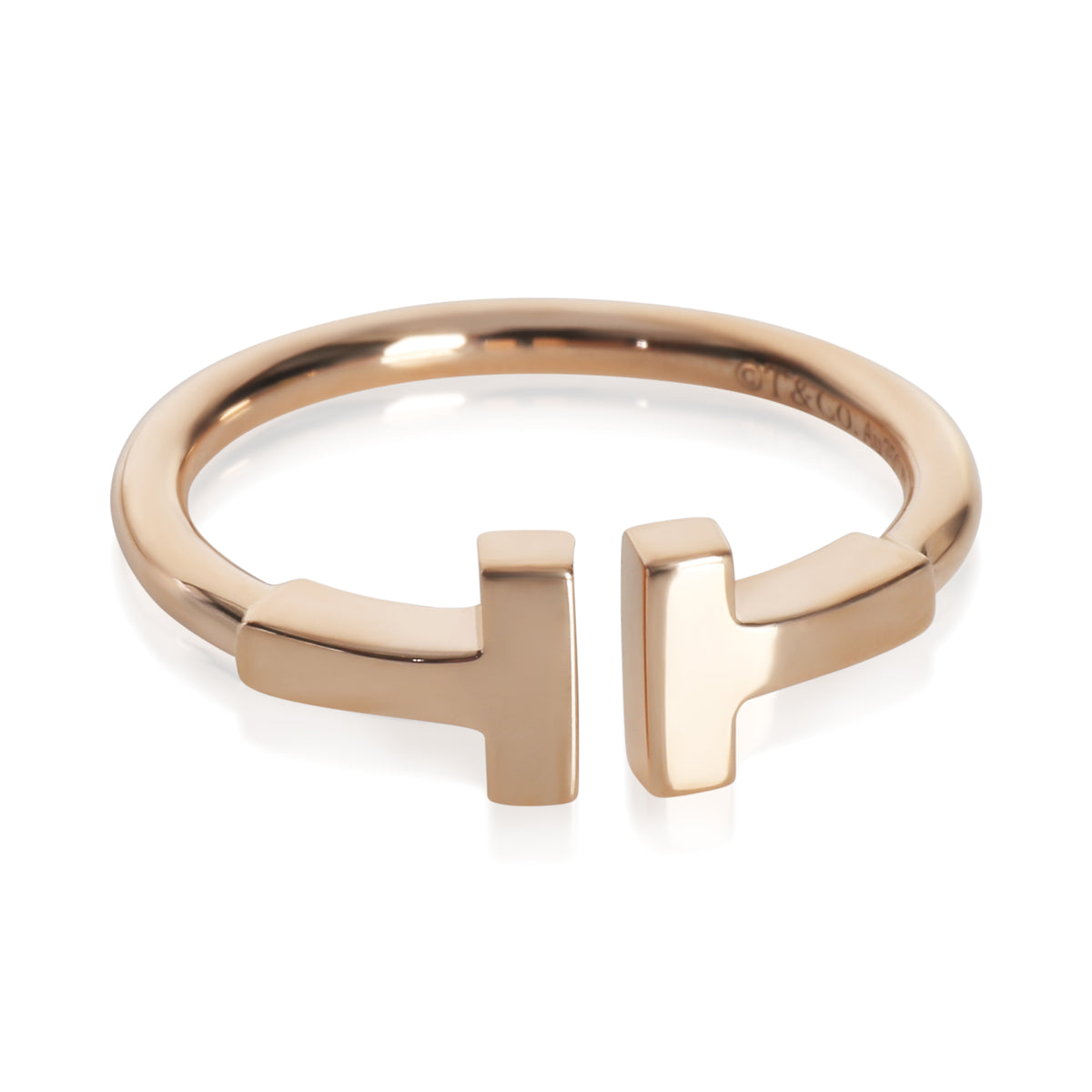 Rose Gold Tiffany T Ring