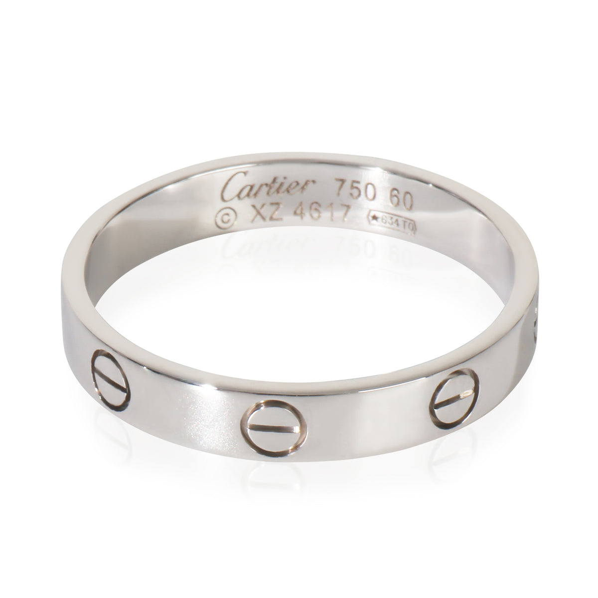 Cartier White Gold Small Model Love Ring fv