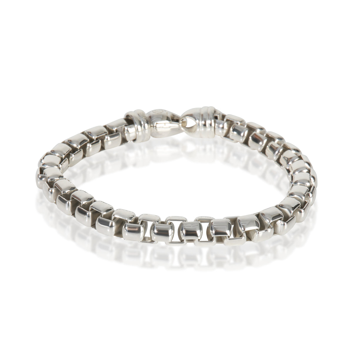 David Yurman Sterling Silver 7.3mm Box Chain Bracelet fv