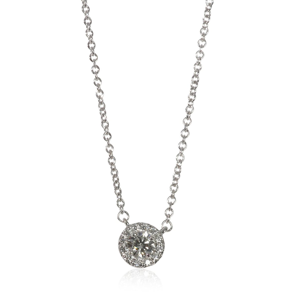Tiffany & Co. Platinum Diamond Soleste Pendant fv