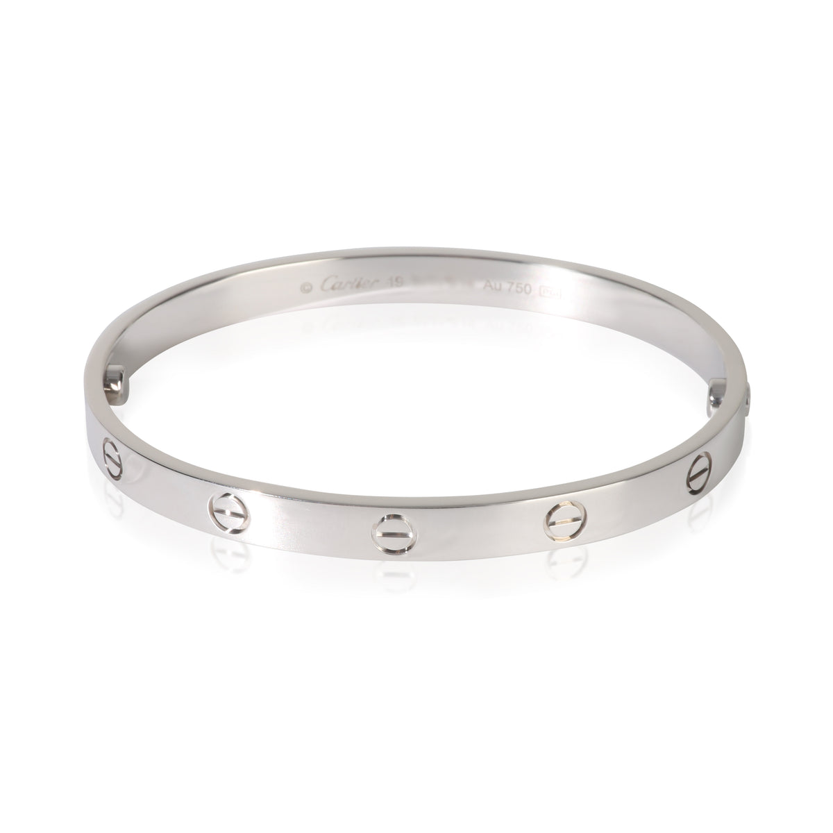 Cartier White Gold Love Bracelet fv