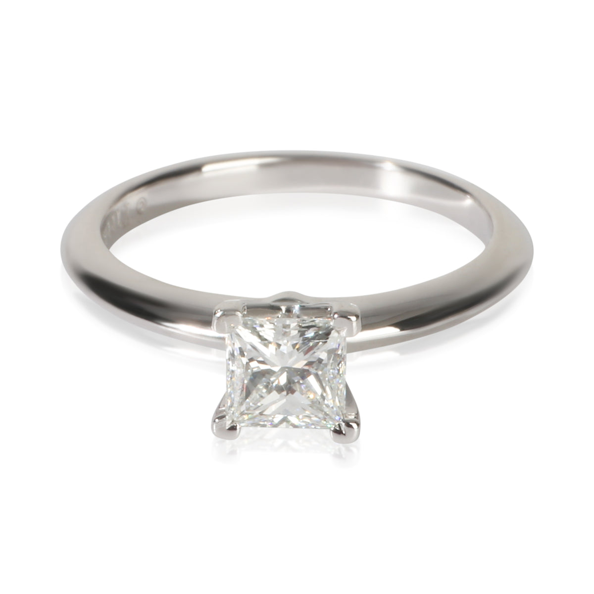 Tiffany & Co. 0.55 ct Princess Diamond Engagement Ring fv