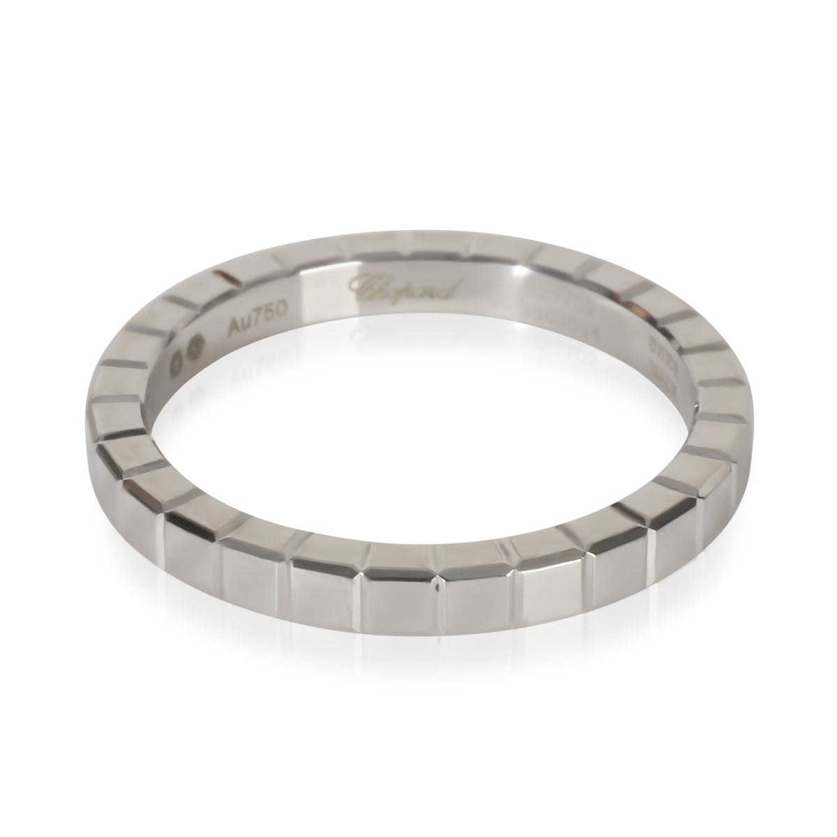 Chopard White Gold Ice Cube Band fv