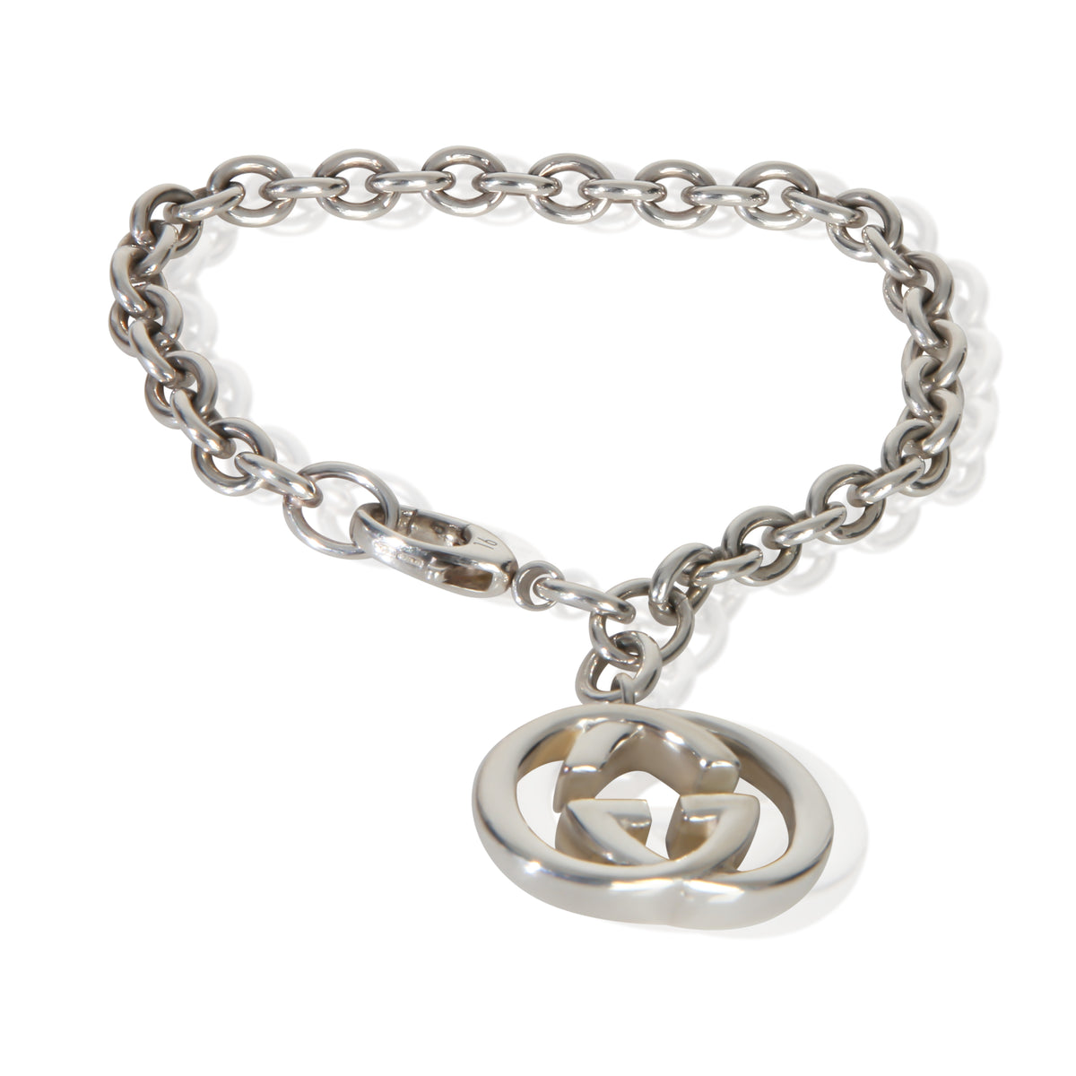 Gucci Sterling Silver GG Marmont Charm Bracelet fv