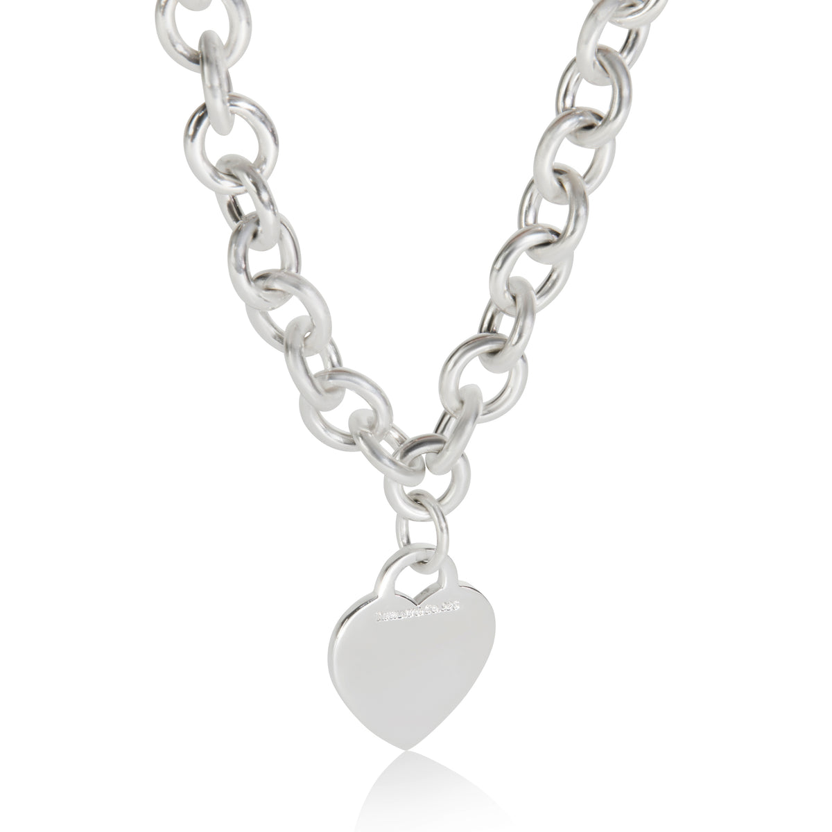 Tiffany & Co. Sterling Silver Heart Tag Necklace