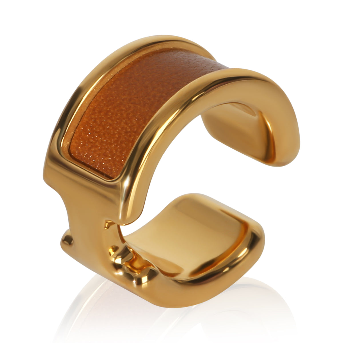 Hermès Gold Plated Olympe Ear Cuff Earring fv
