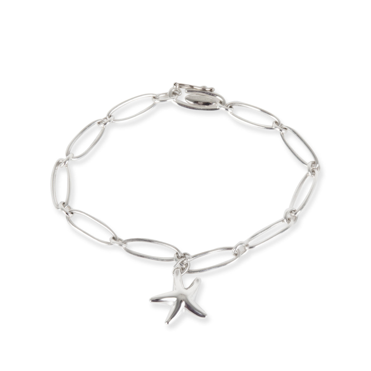 Tiffany & Co. Sterling Silver Elsa Peretti Starfish Charm Bracelet fv