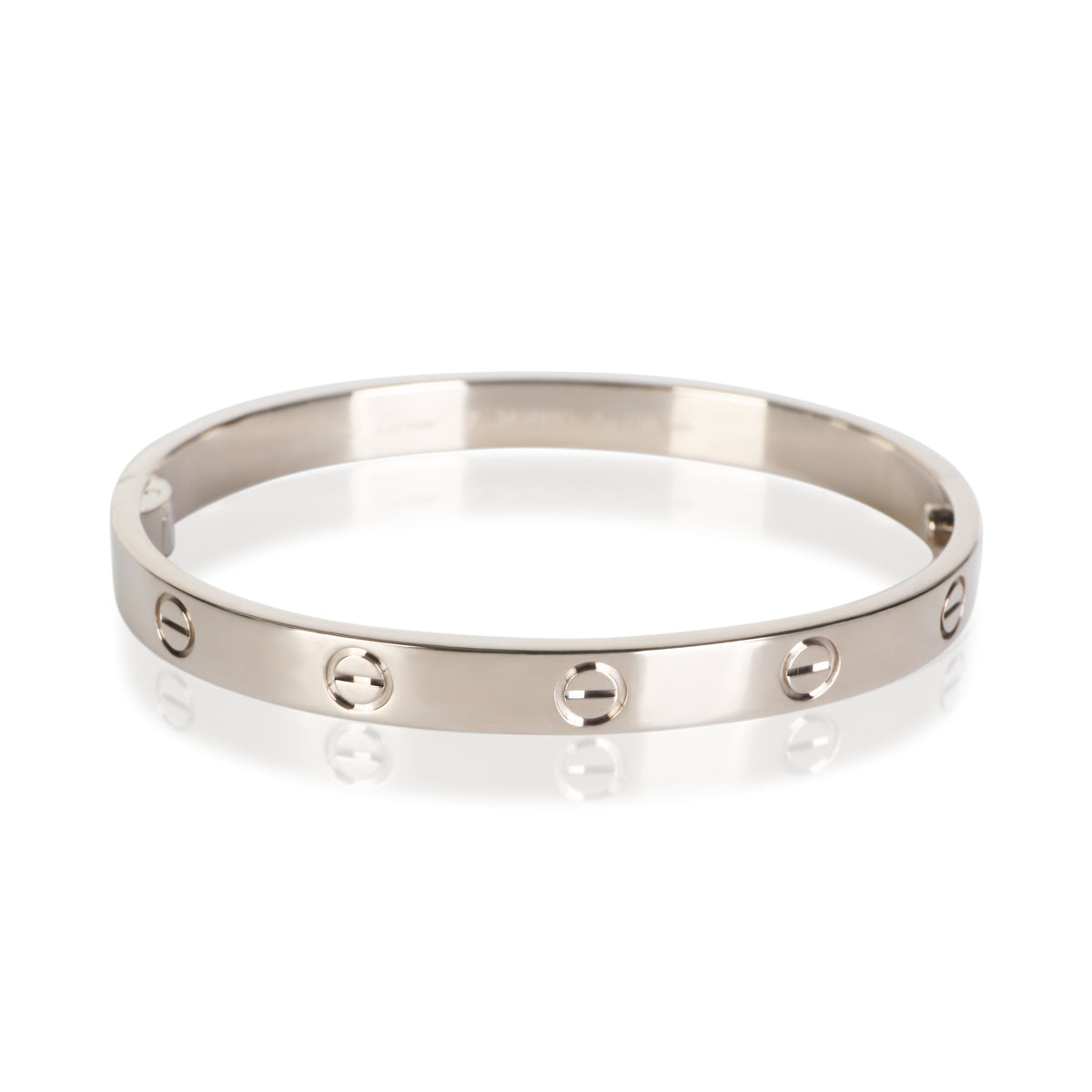 Cartier White Gold Love Bracelet fv