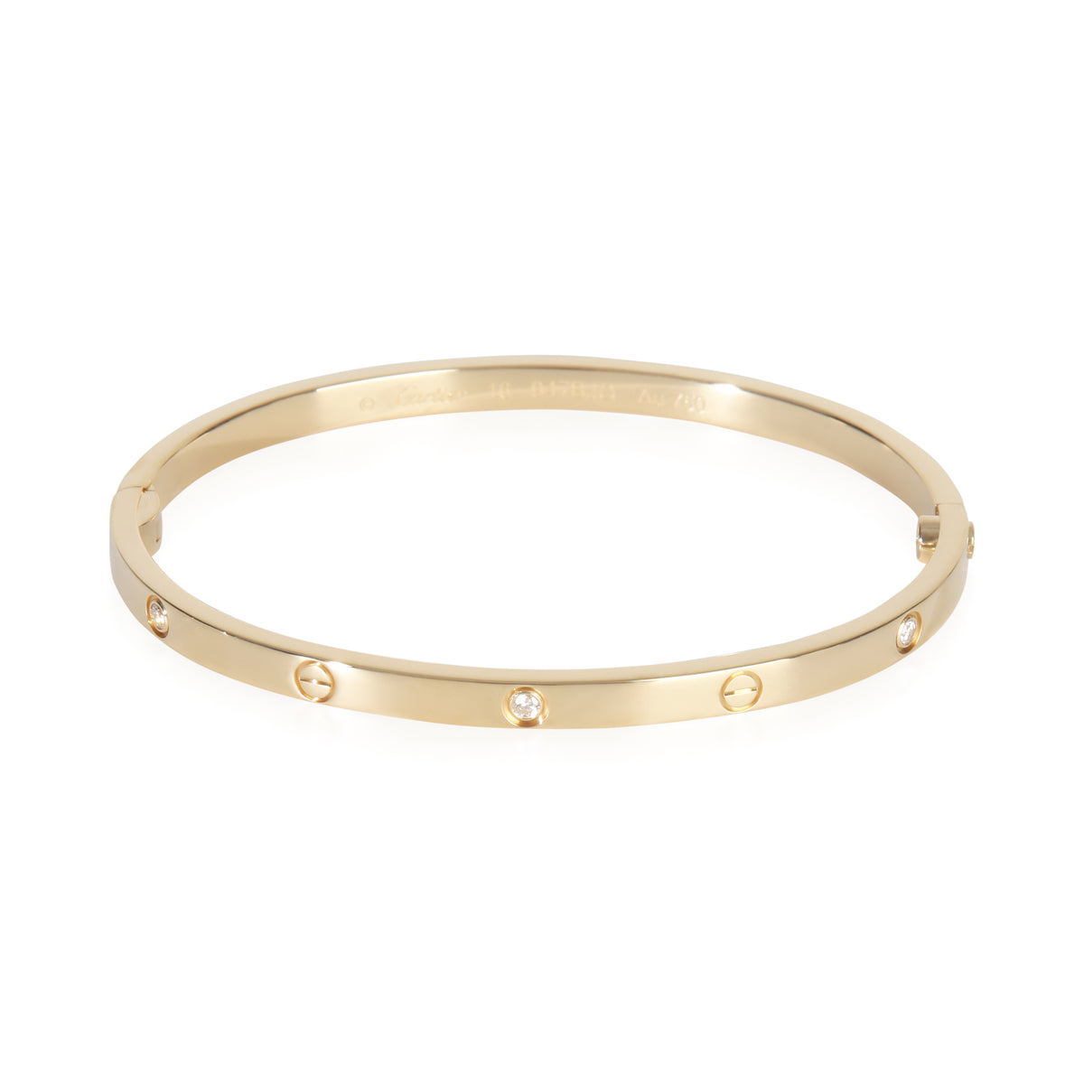 Cartier Yellow Gold Diamond Small Model Love Bracelet fv