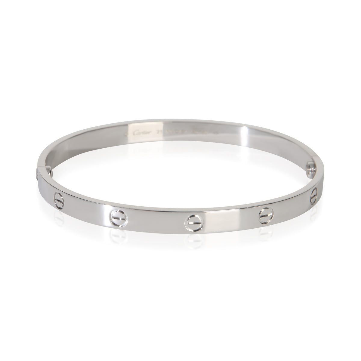 Cartier White Gold Love Bracelet fv