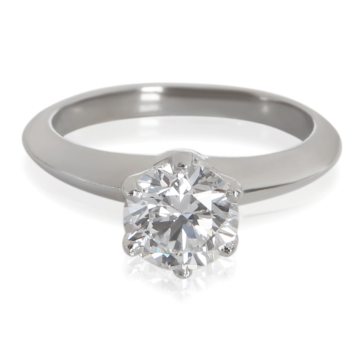 Tiffany & Co. 0.91 ct Round Brilliant Diamond Engagement Ring fv