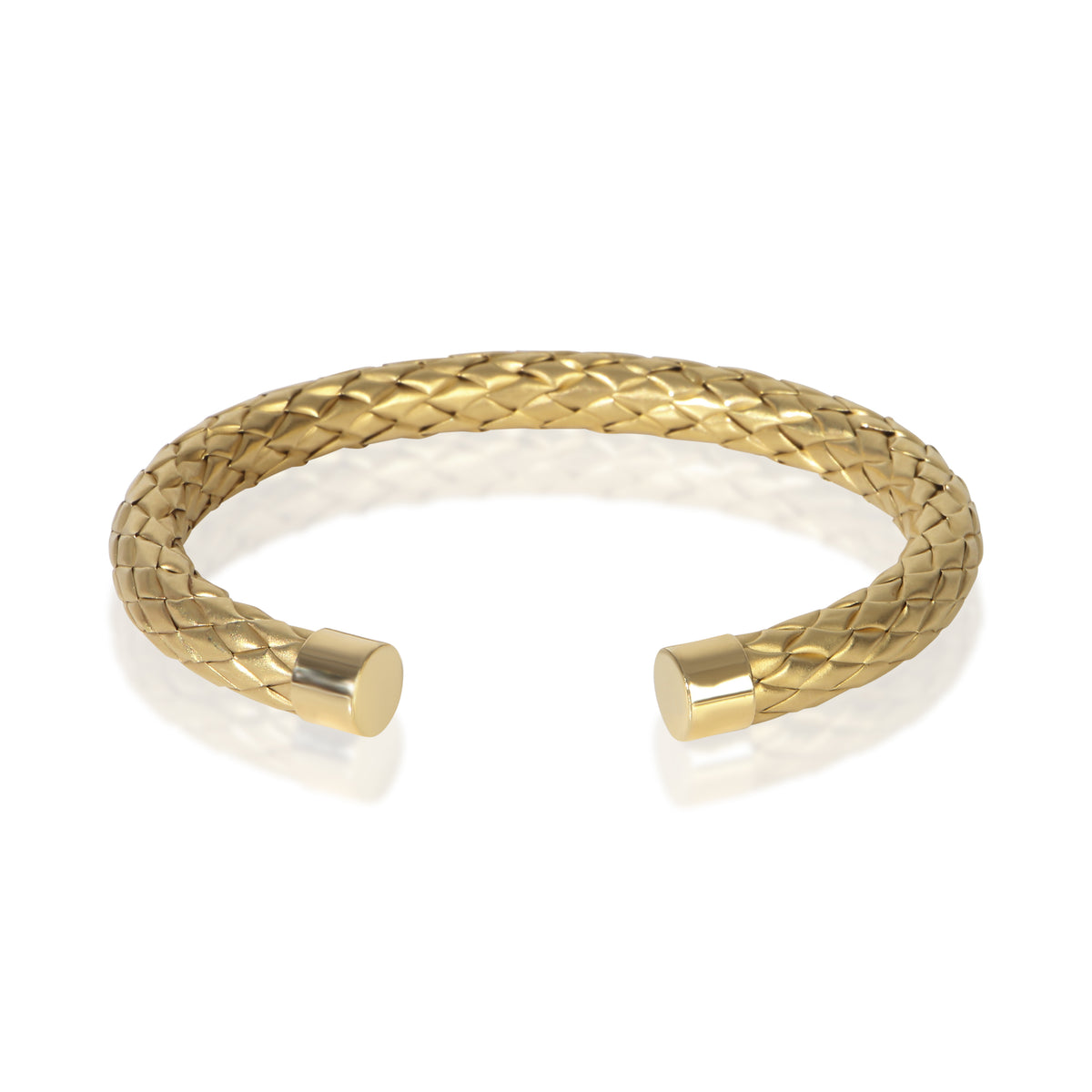 Roberto Coin Yellow Gold Woven Cuff Bracelet fv