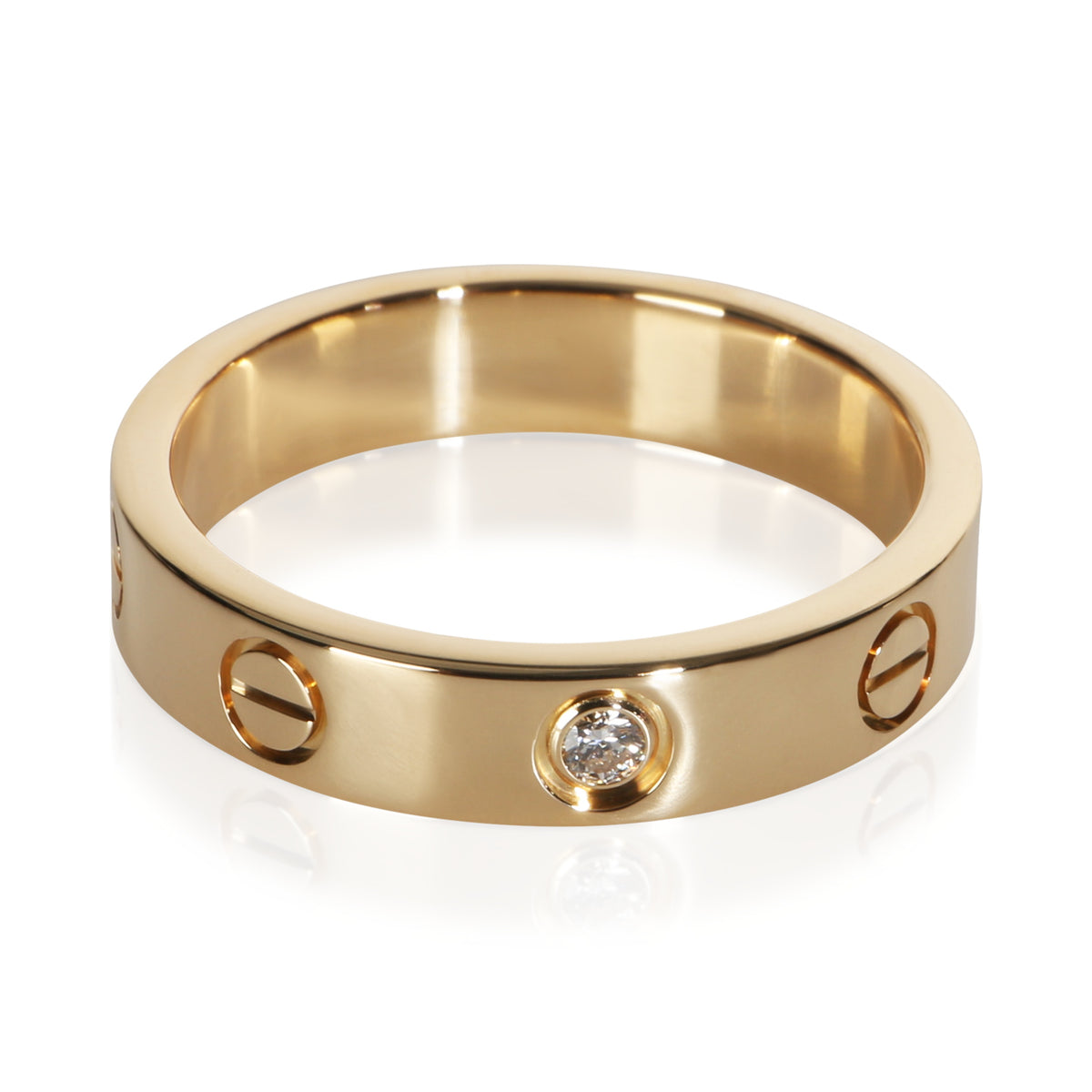 Cartier Yellow Gold Diamond Small Model Love Ring fv