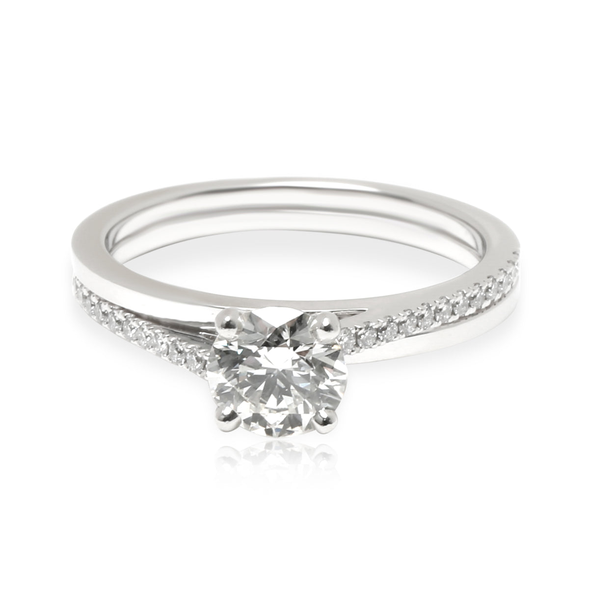 DeBeers Diamond Promise Engagement Ring in Platinum I SI1 0.69 CTW