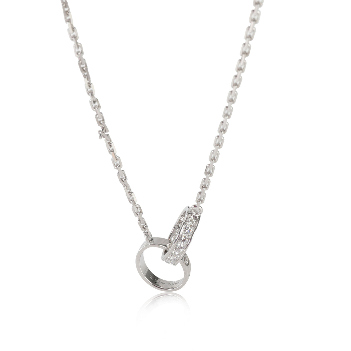 Cartier Love Diamond Pendant in 18k White Gold 0.22 CTW
