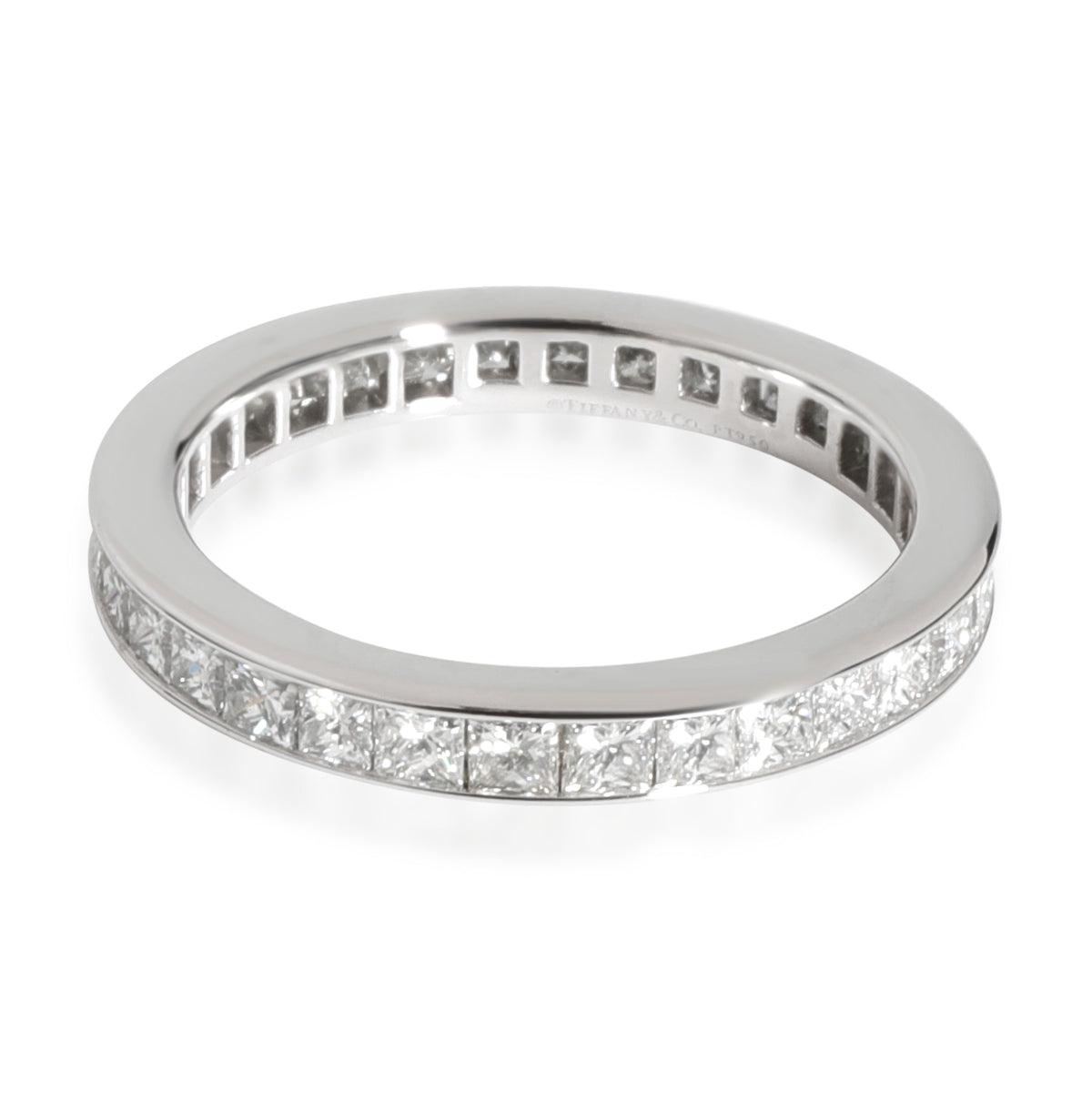 Tiffany & Co. Princess Cut Diamond Eternity Band in Platinum 0.88 CTW