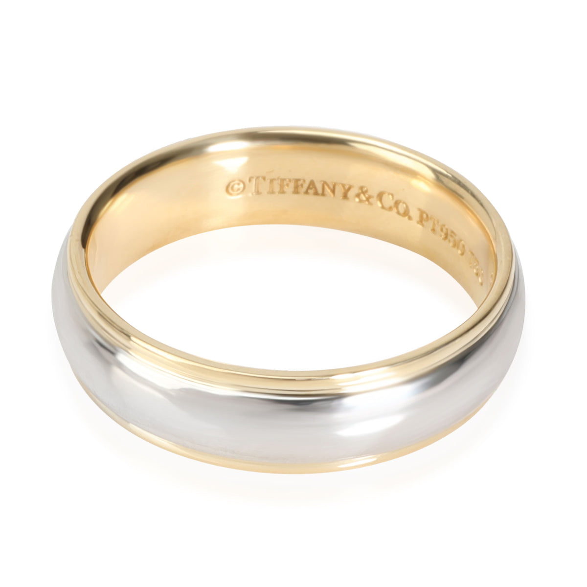 Tiffany & Co. Wedding Band in 18K Yellow Gold/Platinum