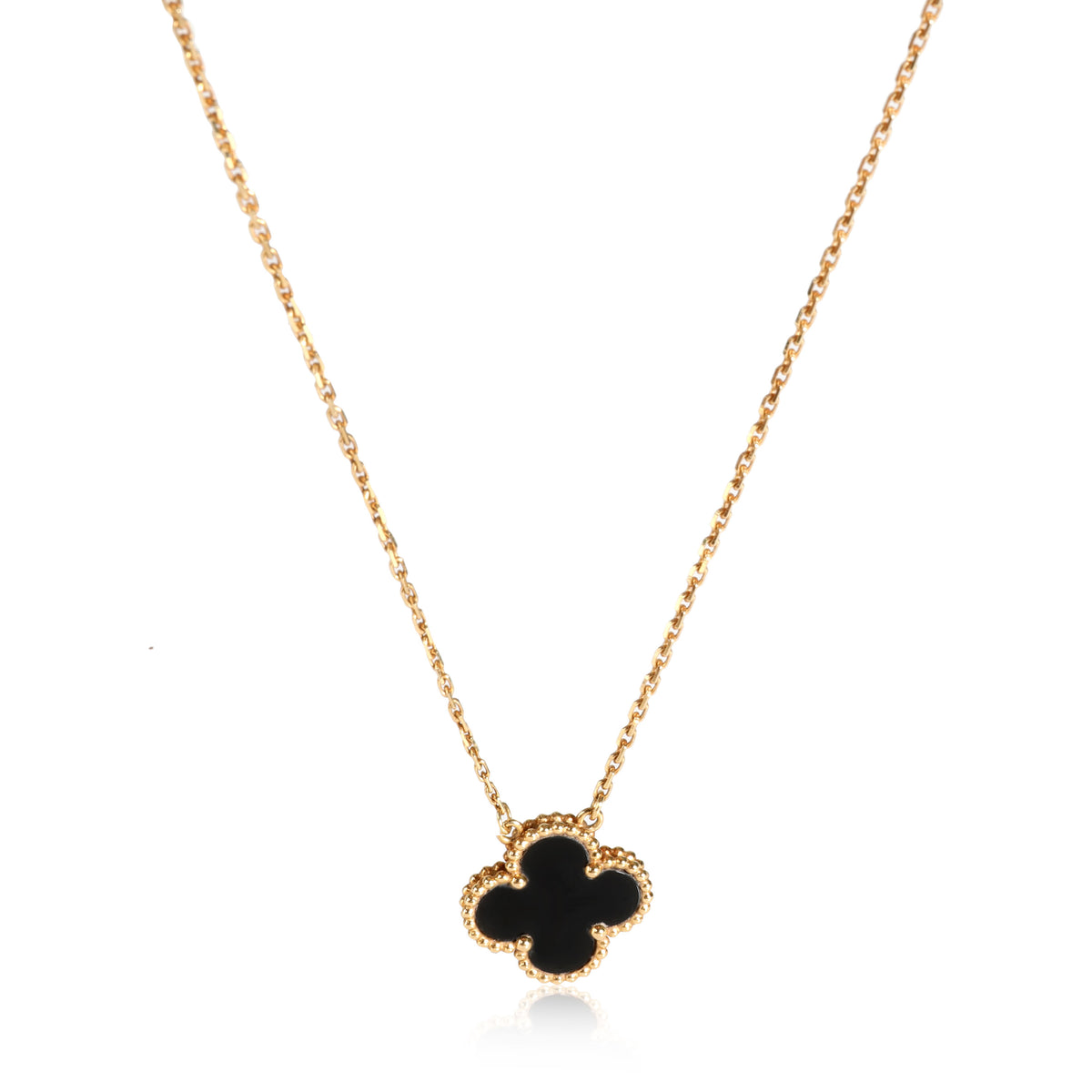 Van Cleef & Arpels Vintage Alhambra With Black Onyx in 18K Yellow Gold