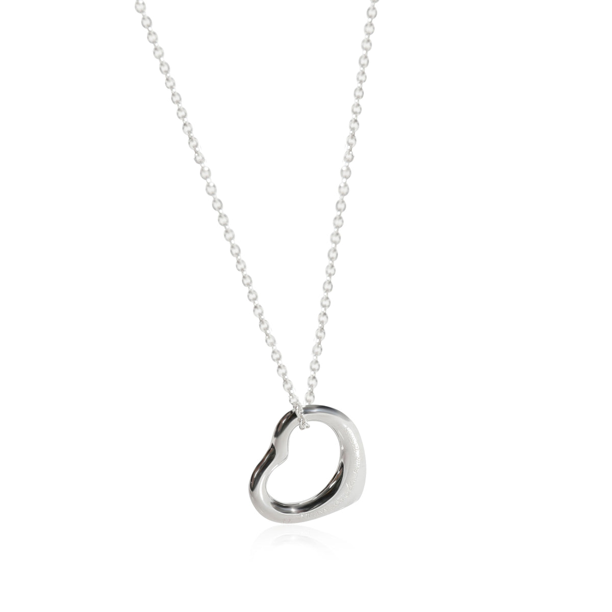 Tiffany & Co. Elsa Peretti Open Heart Necklace in sterling Sterling Silver