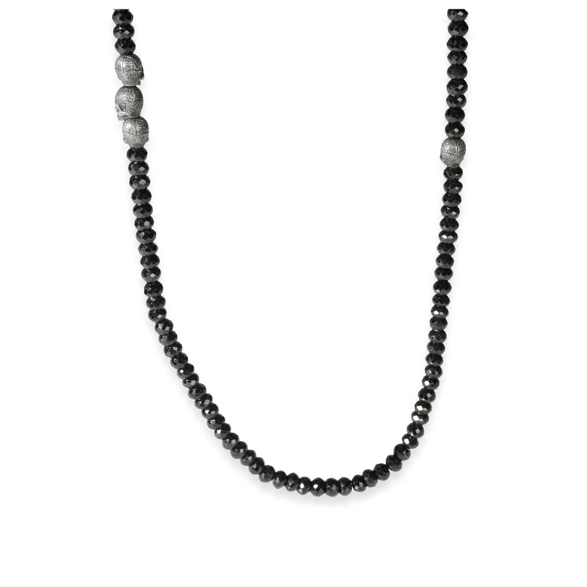 David Yurman Spiritual Beads Spinel Necklace in Sterling Silver