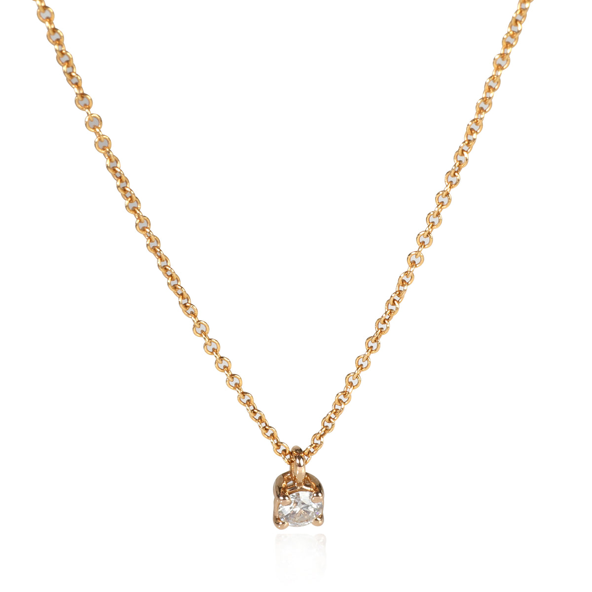 Tiffany & Co. Diamond Pendant in 18K Rose Gold G-H VS1-VS2 0.12 CTW