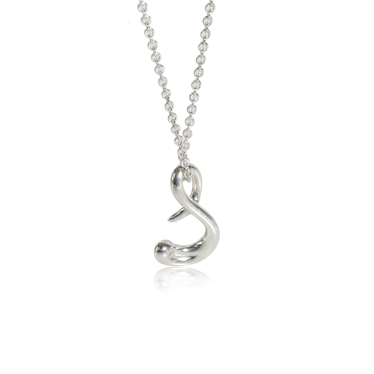 Tiffany & Co. Elsa Peretti Letter S Pendant in Sterling Silver