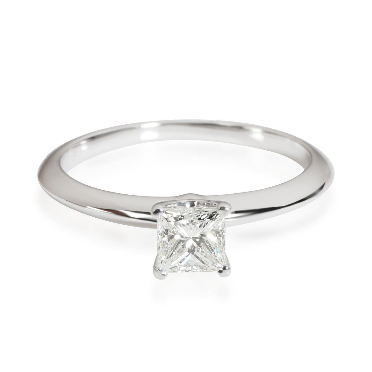 Tiffany & Co. Diamond Engagement Ring in 950 Platinum I VVS2 0.51 CTW