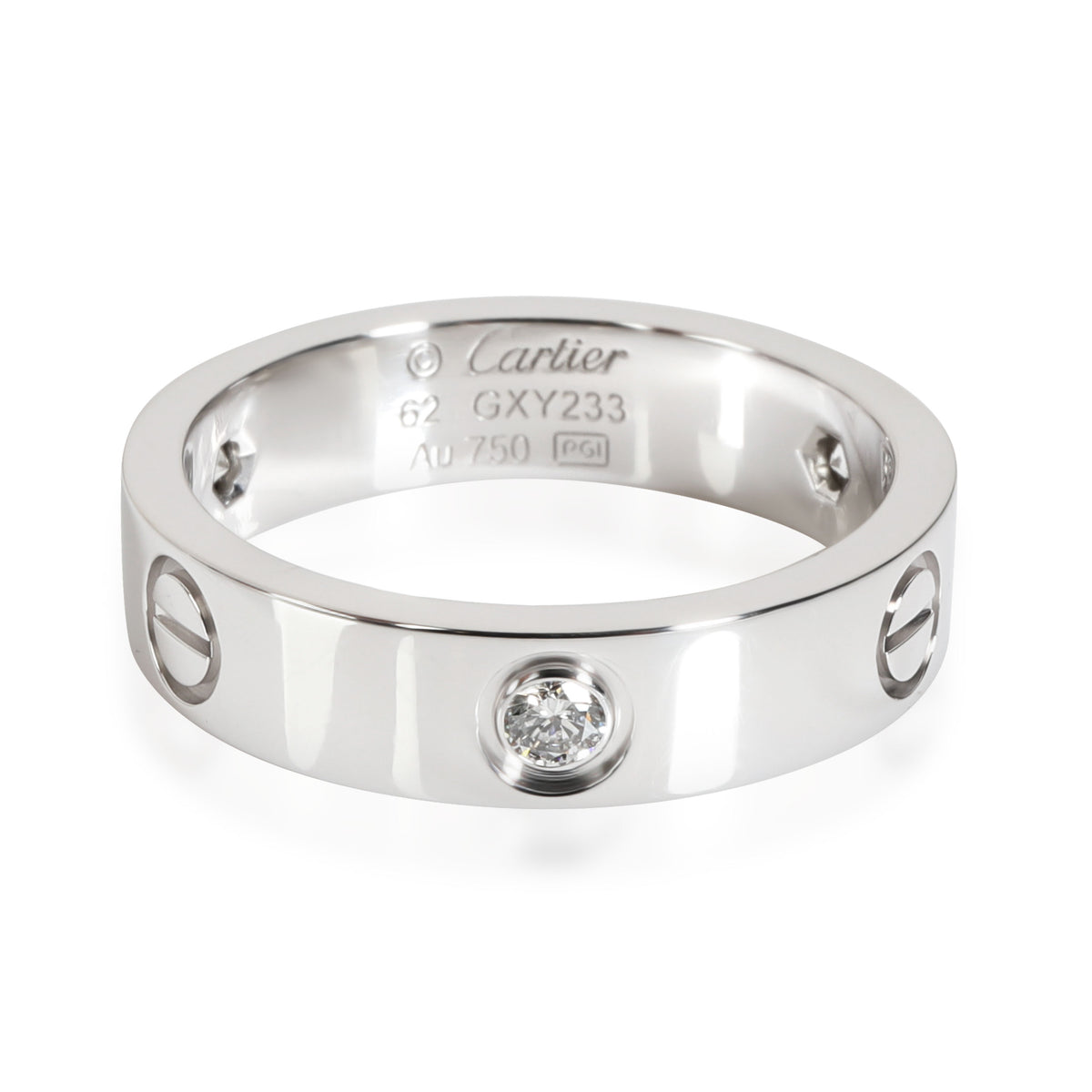 Cartier LOVE Diamond Ring in 18K White Gold 0.22 CTW
