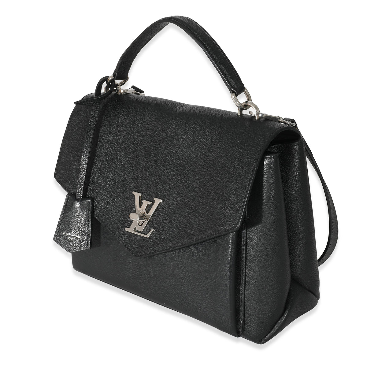 Louis Vuitton Black Calfskin MyLockMe Satchel