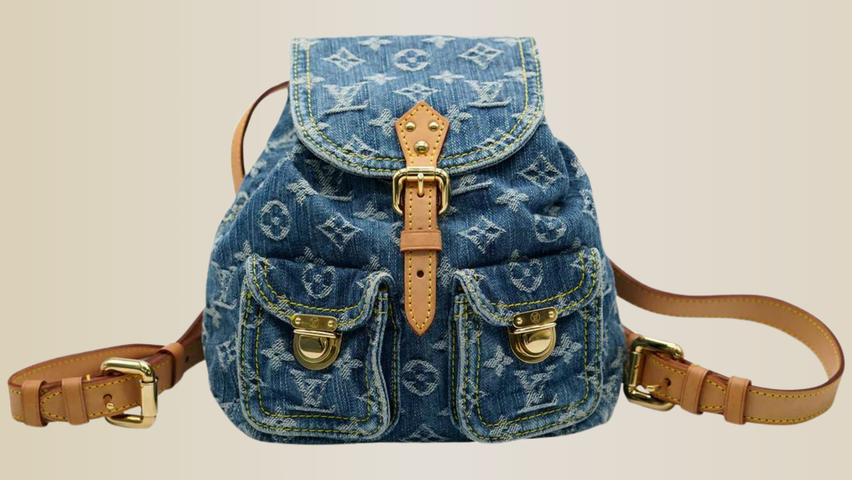 Louis Vuitton denim backpack