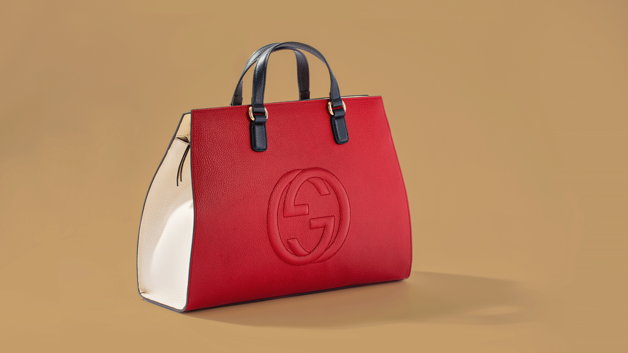 RED & GREEN STRIPED Gucci Purse 1970s Speedy Satchel Bag