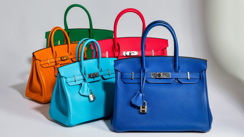 Colorful Hermes bags