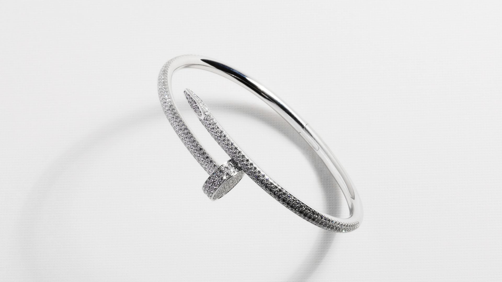white gold diamond cartier juste un clou bracelet