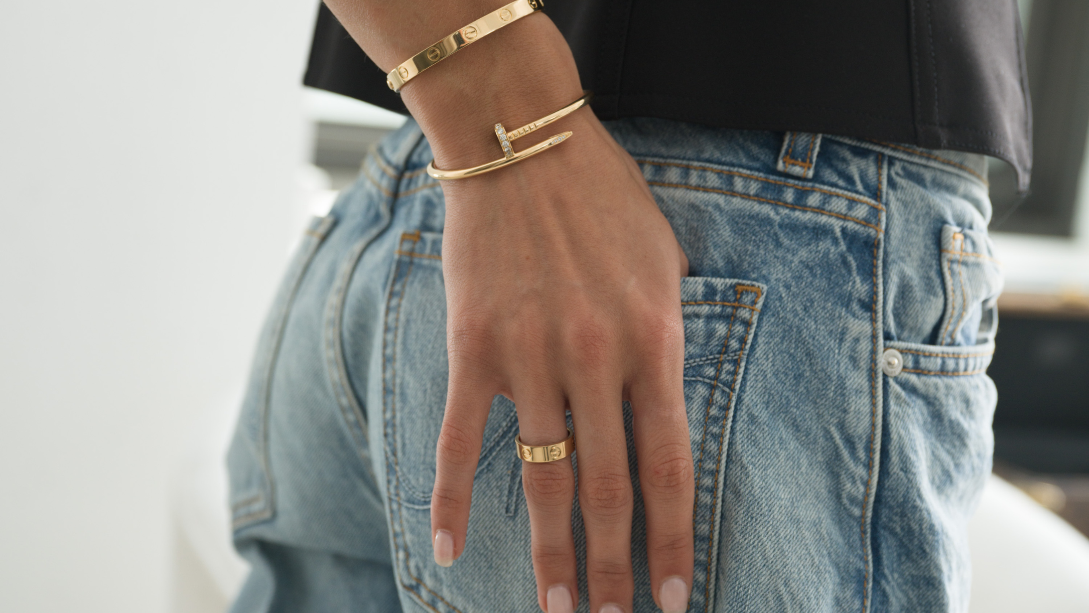 yellow gold Cartier jewelry