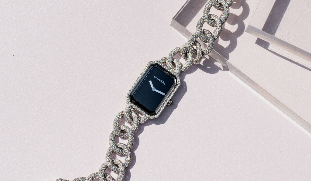 Chanel Premiere Diamond Bezel with Mother of Pearl Face Quartz