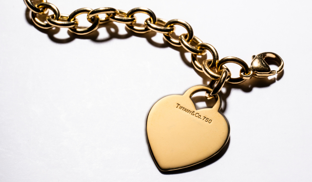 Tiffany & Co. Vintage Open Heart Station Bracelet